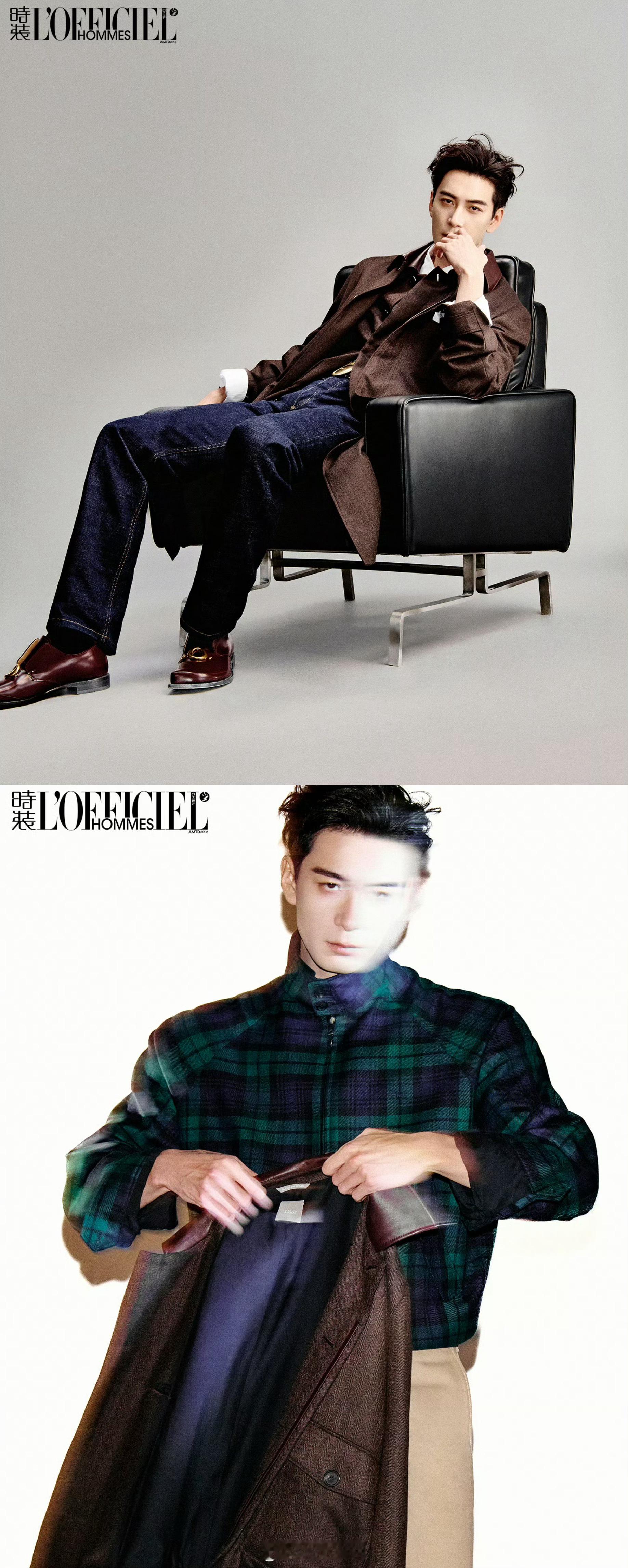 陈星旭时装男士四月刊封面陈星旭眼镜杀绅雅大片 陈星旭时装男士L'OFFICIEL