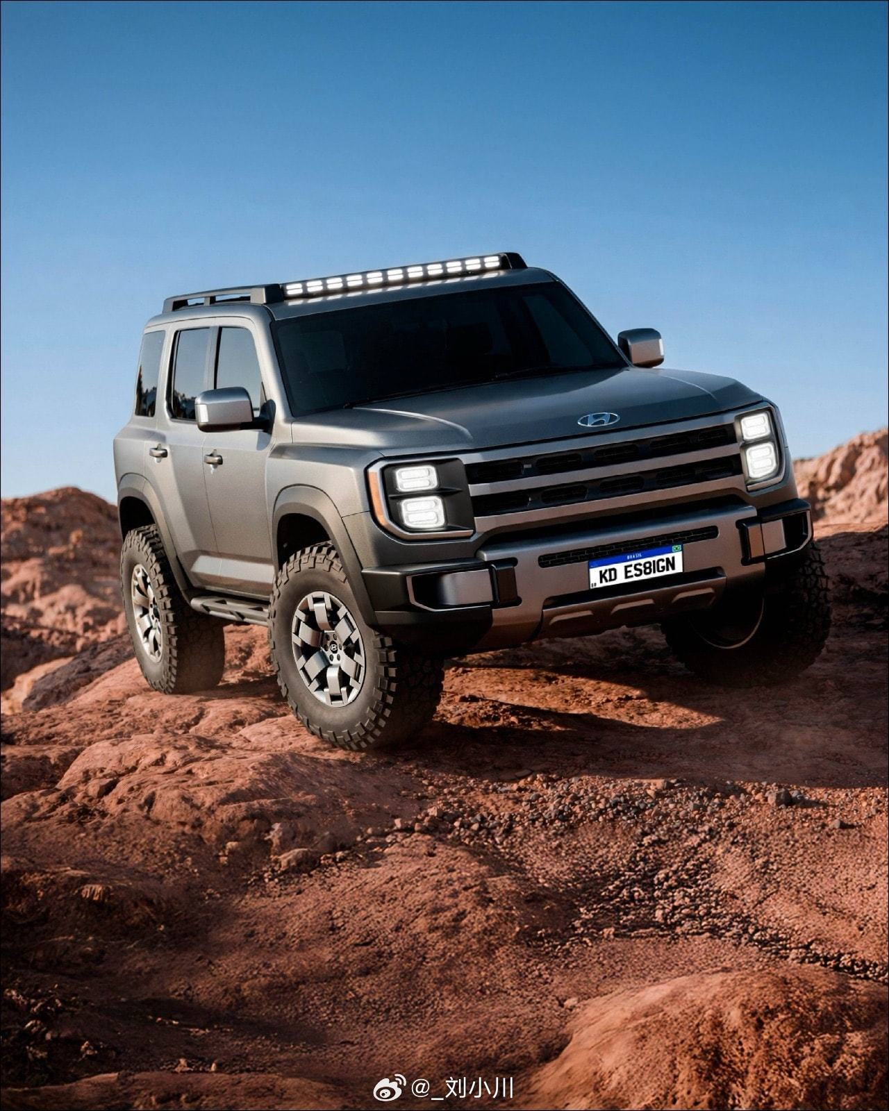 全新现代越野车Boulder量产版渲染图 现代发布了全新越野概念车Boulder