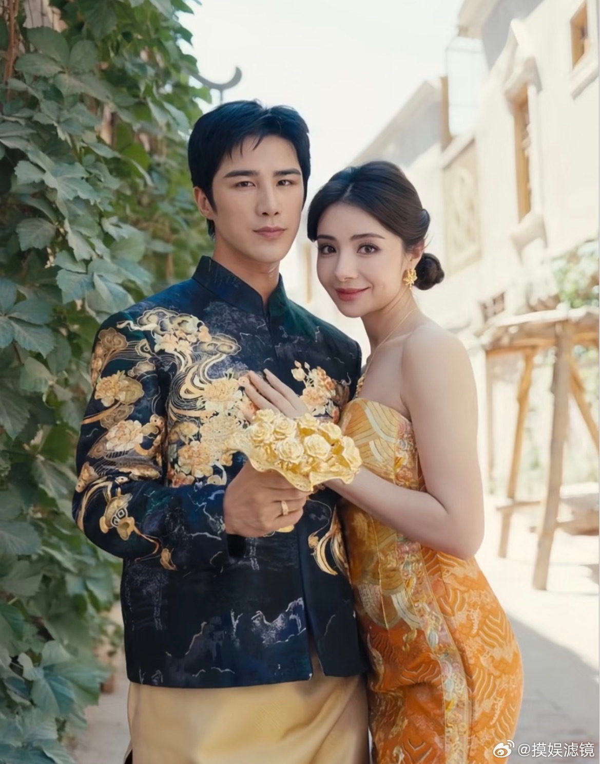 姜潮麦迪娜儿女祝福父母新婚快乐终于要结婚啦！！！不过现在他们那边还没天黑吗