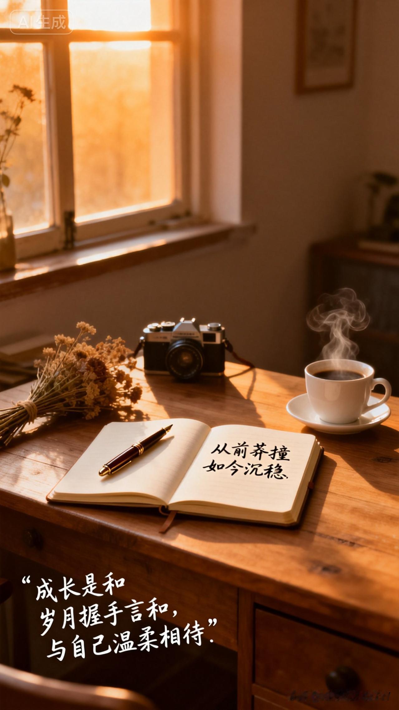 这些年自己的变化褪去了从前的莽撞青涩，学会把心事藏进沉稳。不再追着热闹跑，更偏爱