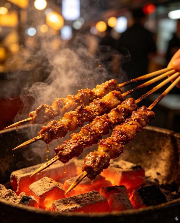 寻味金城兰州烟火美食图鉴夜幕降临，华灯初上，兰州的夜市开始热闹起来。来上一把烤羊
