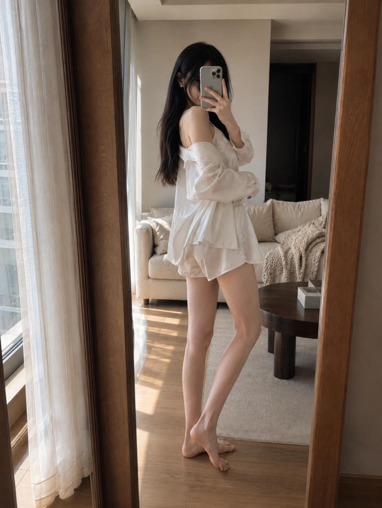 周五也要保持漂亮状态 (≧∇≦)ﾉ早上换了一套舒服的白色系穿搭，简单干净又不会显
