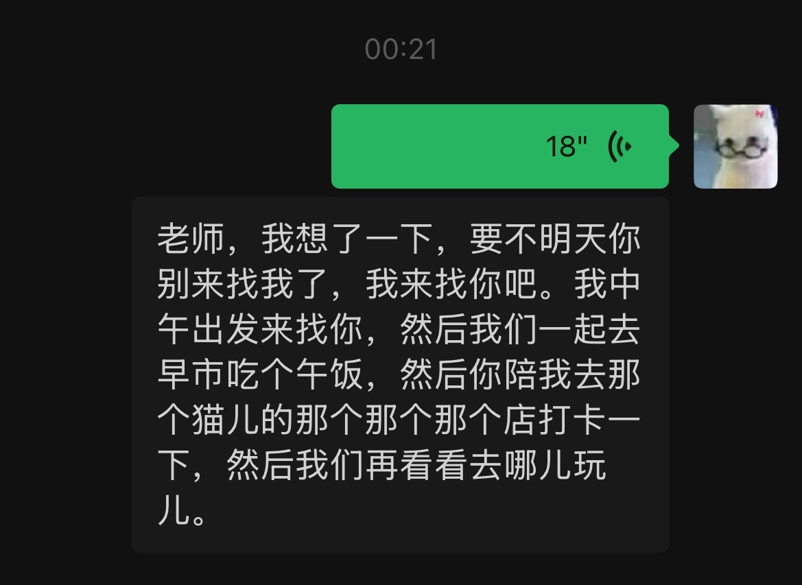 我明明说的是《猫耳的店》结果飞翔路路这个雷霆人用的语音转文字直接识别成了《猫儿的