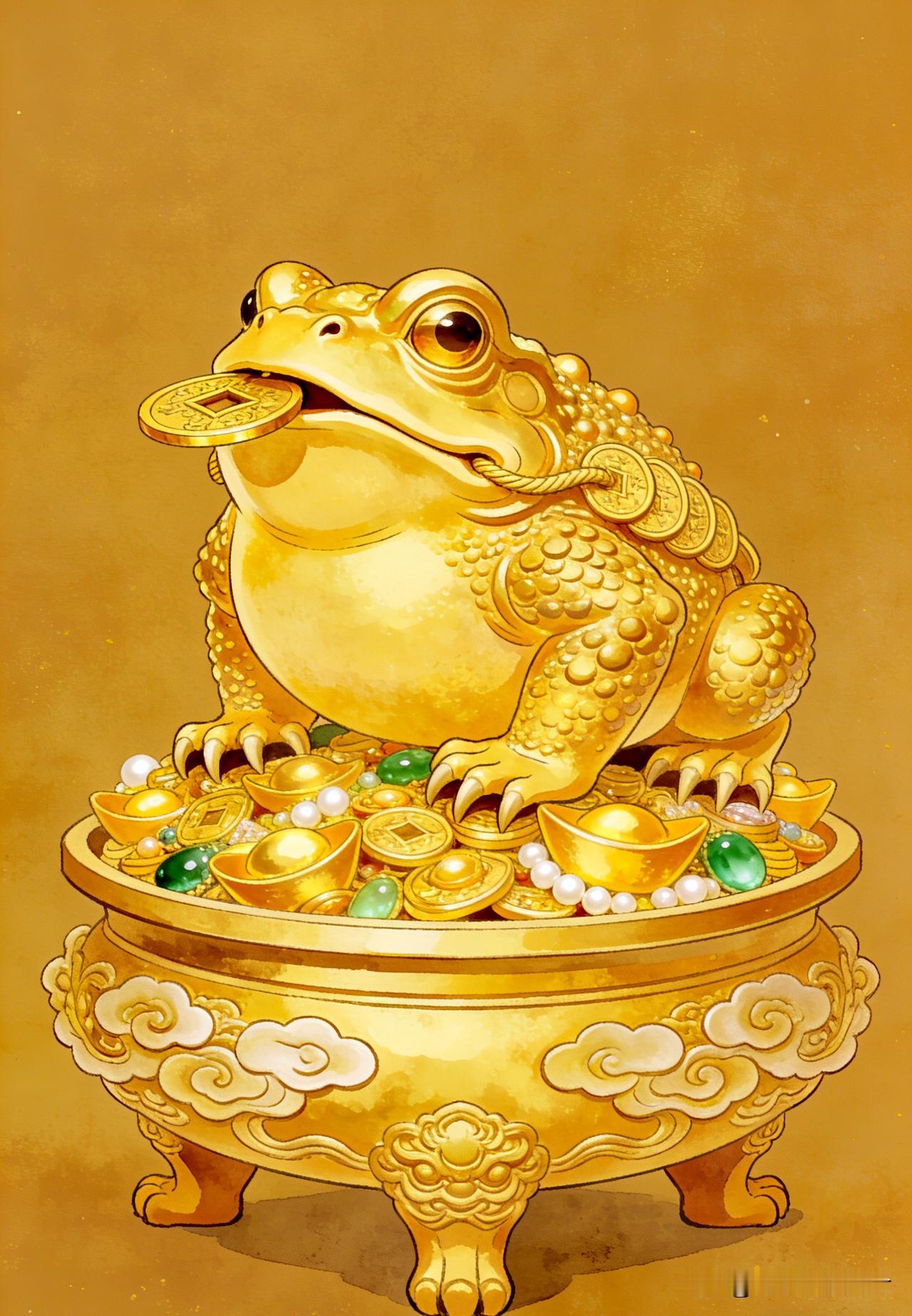 金蟾招财，日进斗金。