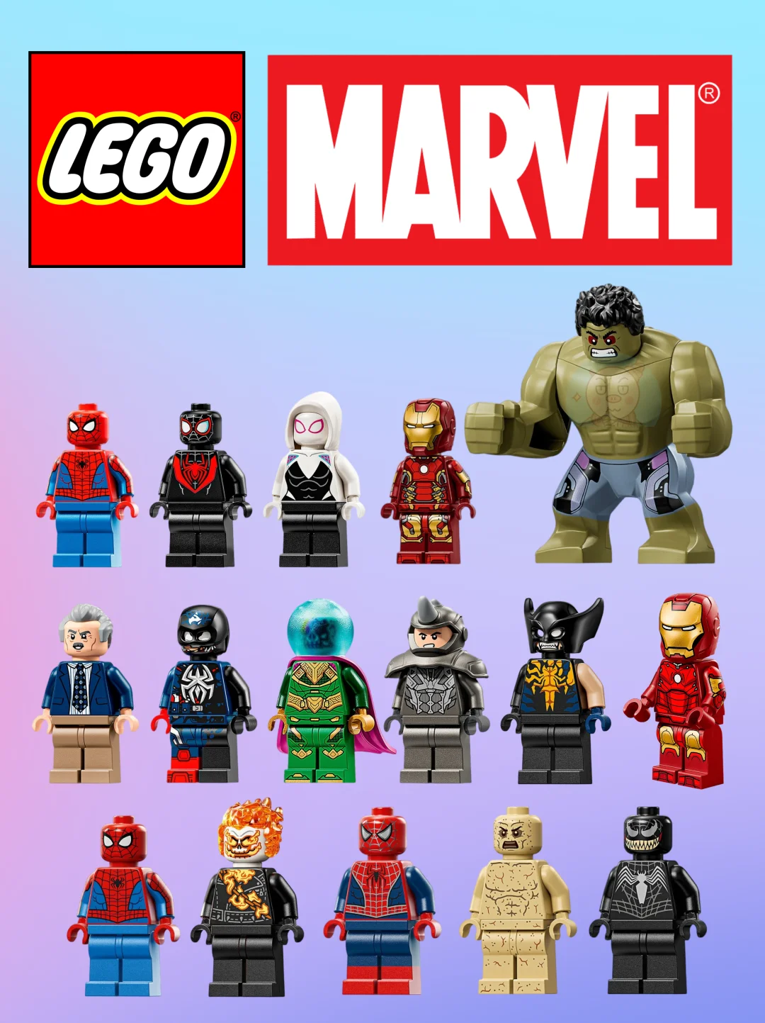 一张图看完，乐高漫威1月新品人仔🤩