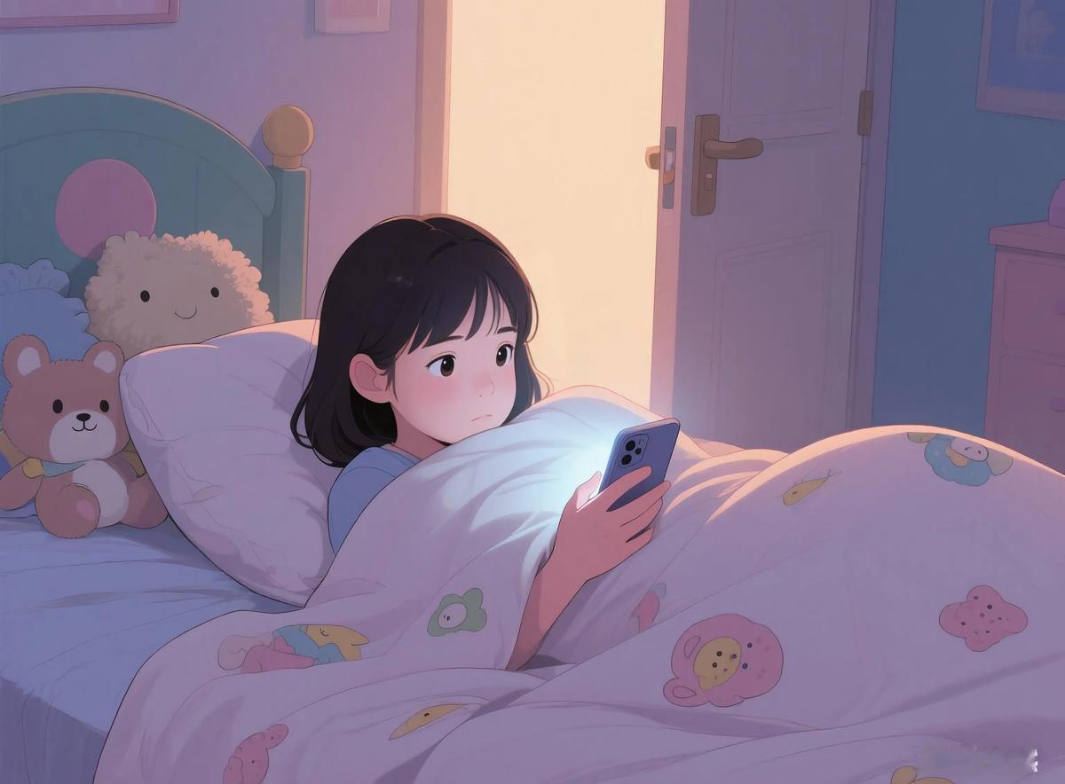 孩子躲被窝里刷手机到凌晨两点

家长还在客厅盯着监控干着急

高三小林把数学卷子