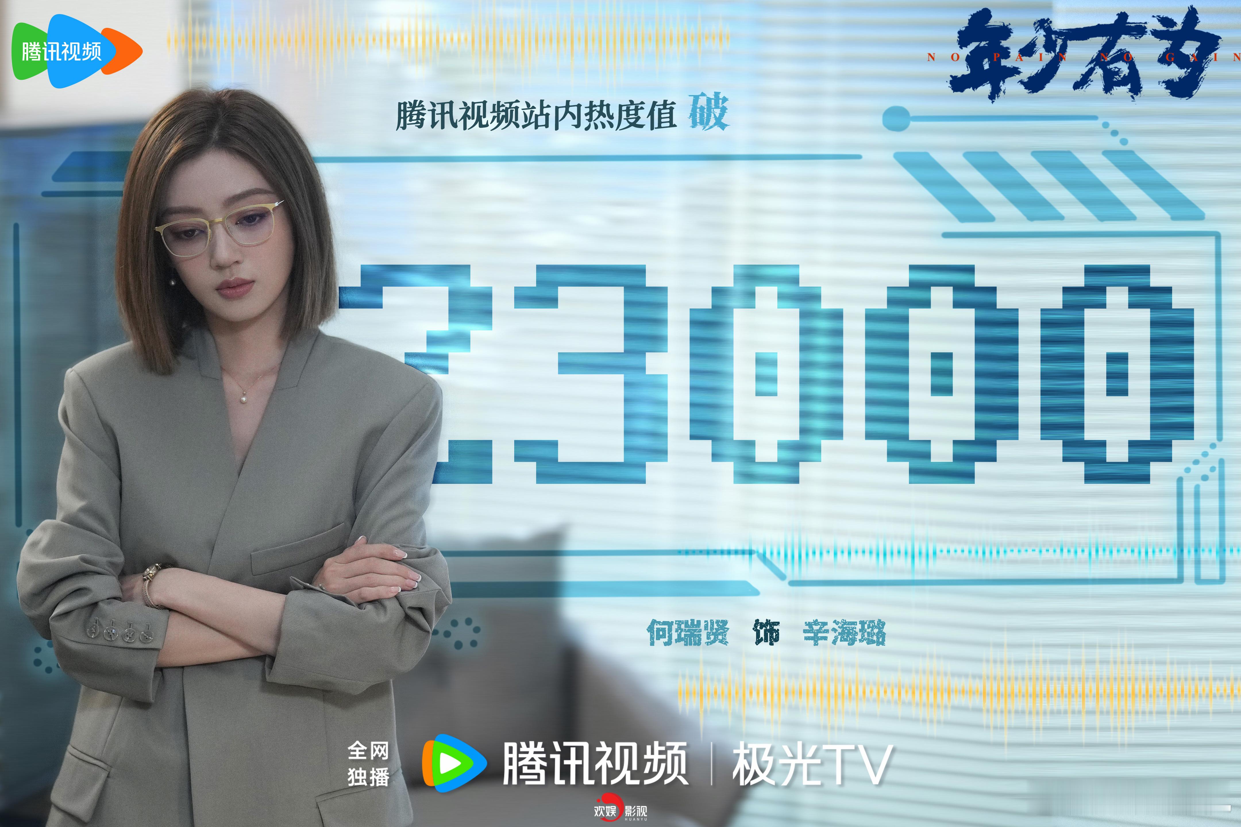 开支有度，分毫尽掌。恭喜欢娱影视演员 主演的《年少有为 》腾讯视频站内热度值破2