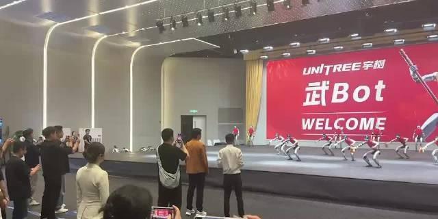 你看视频，机器人在前面动起来，整个画面很科技，但又没有那种很正式的“参观感”，而