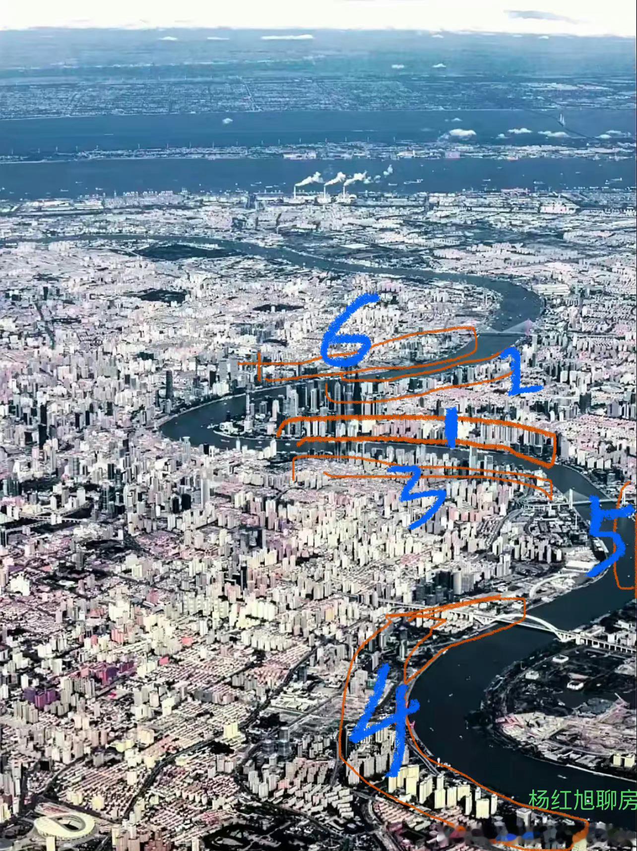 上海六大高房价区域分布。转 ​​​