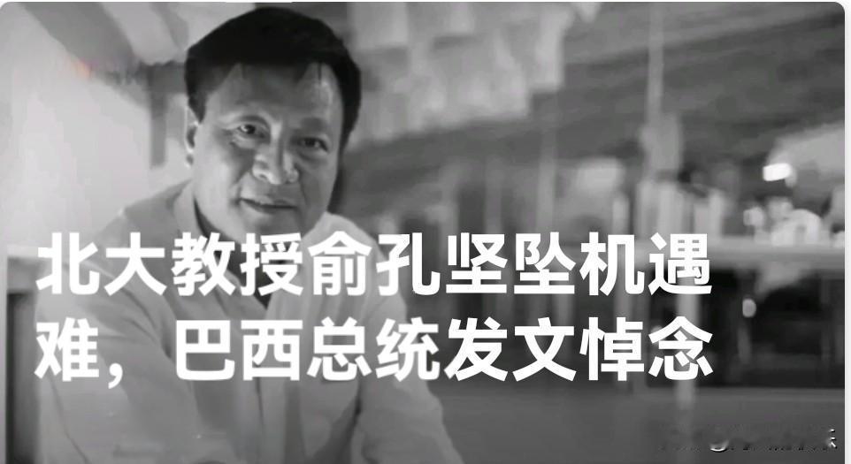 北大教授俞孔坚坠机遇难，巴西总统发文悼念

   据外媒报道当地时间23日晚，一