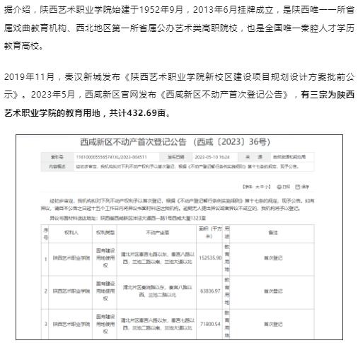 选址确定！新大学，来了

华商报报道，据知情人士透露，西安戏剧学院日前已举行奠基