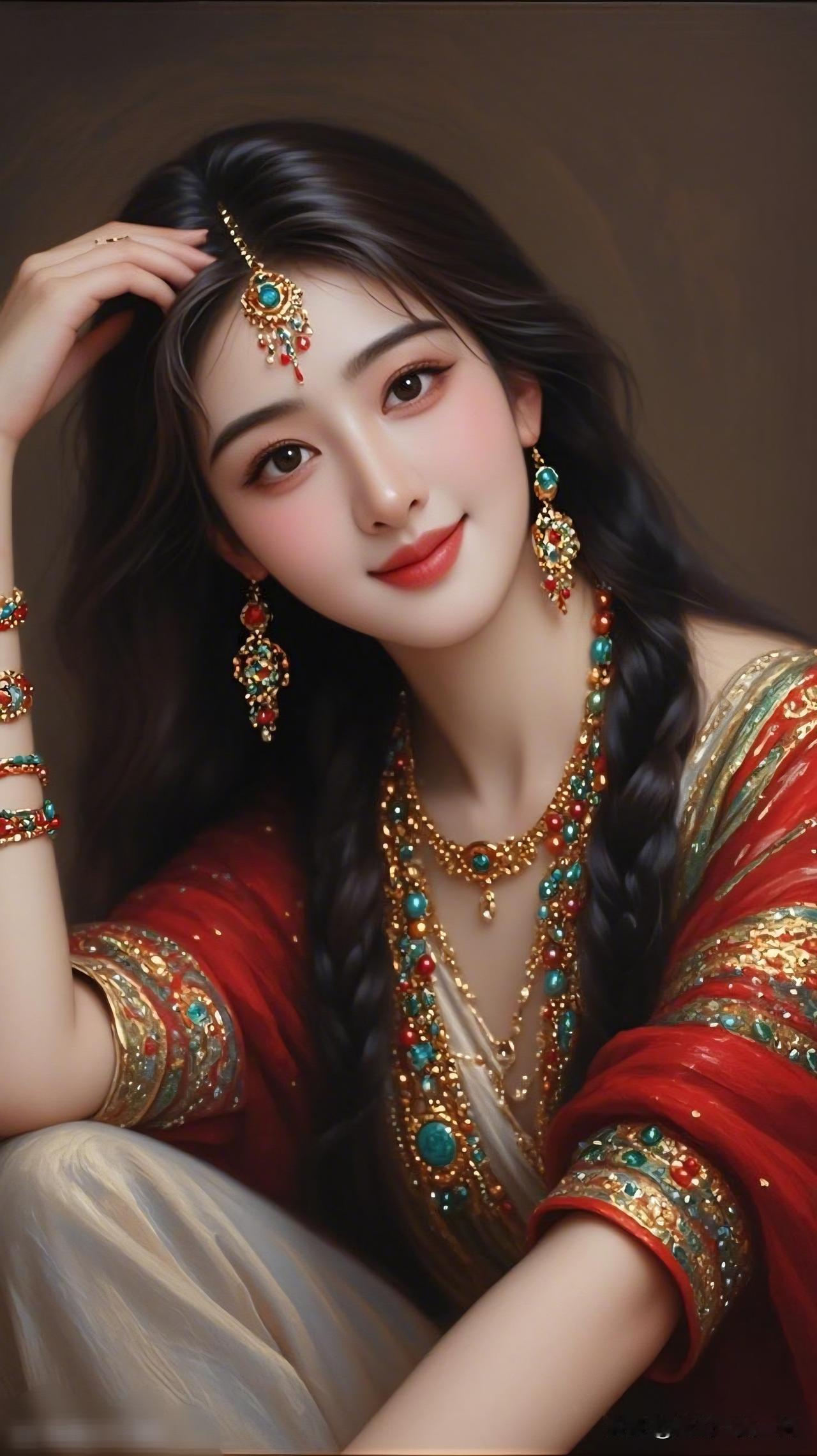 惊艳的东方美人，华丽珠宝点缀，古典韵味十足！💎✨哪位女星最迷人