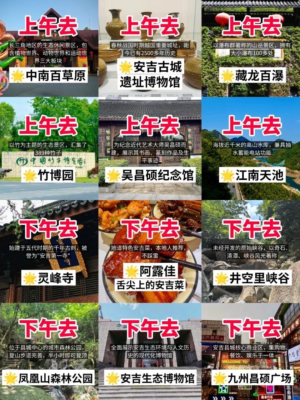 太详细了❗️这才是安吉旅游正确打开方式