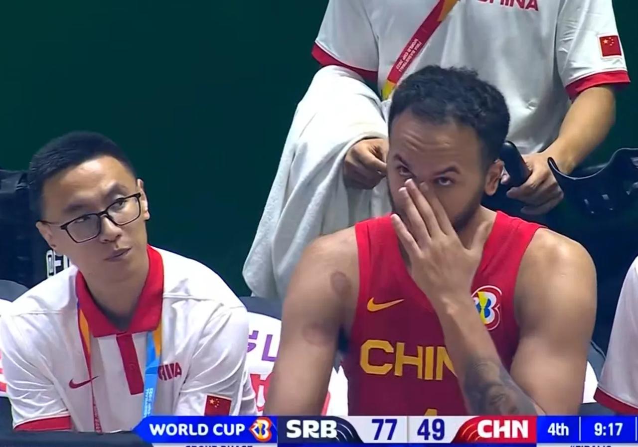 世界杯首战中国男篮头号球星0分，输塞尔维亚42分。
中国男篮热身输塞尔维亚23分