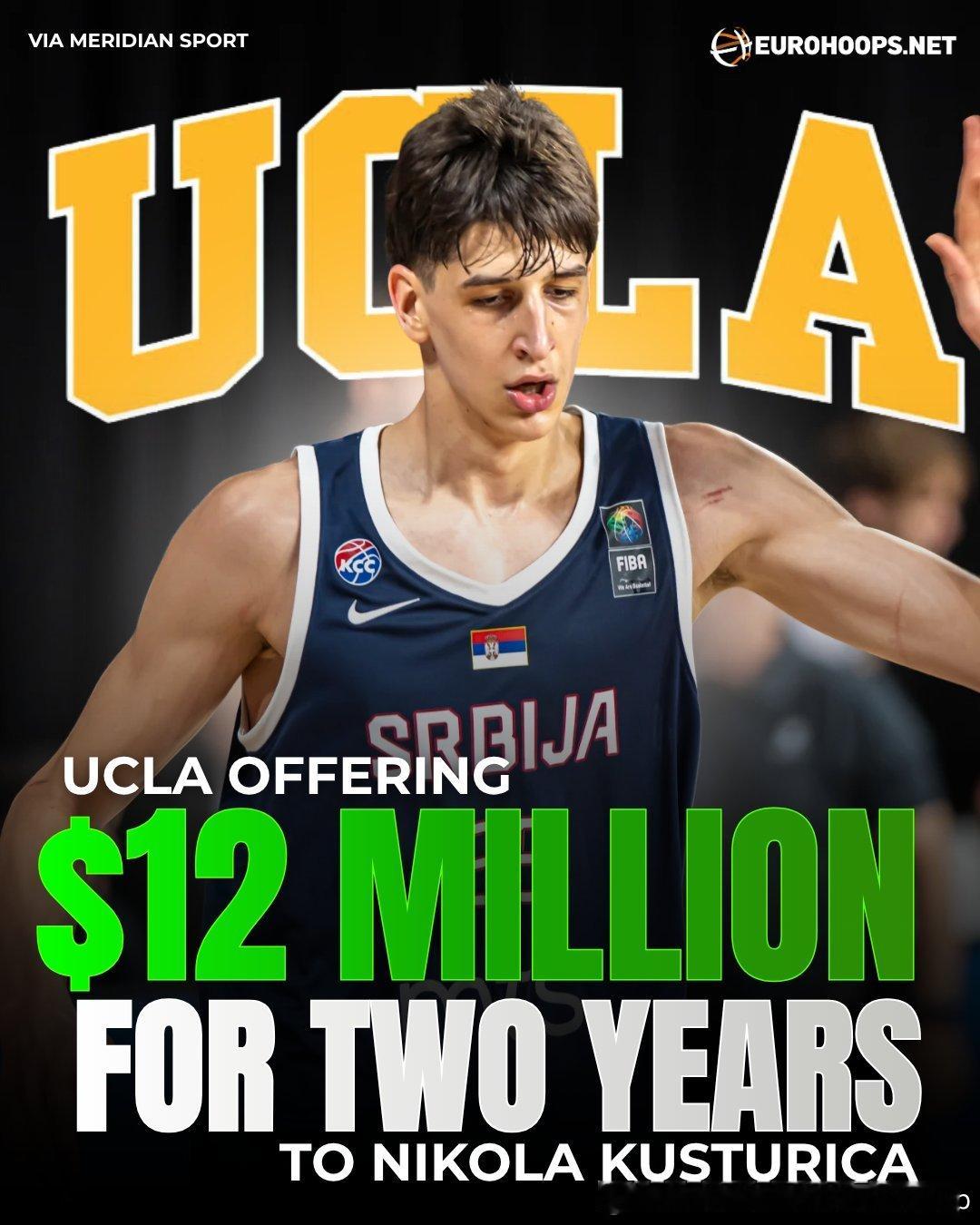 肯塔基大学开出两年1400万美金，UCLA开出两年1200万美金， Nikola