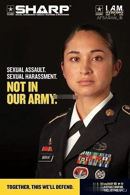一则美国五角大楼的内部调查统计报告显示：美军女兵在战斗中被（战友）强奸的几率高于