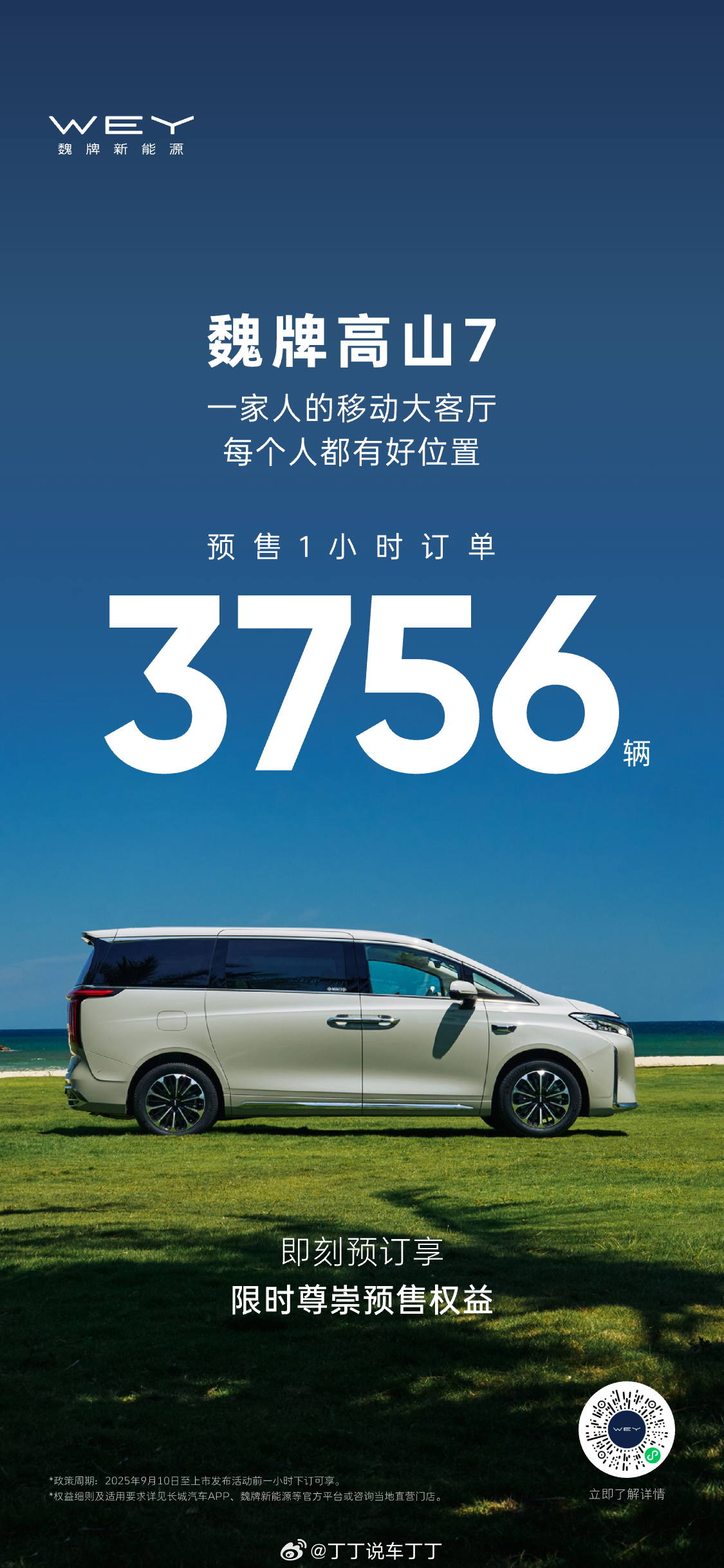 魏牌杀招高山7来了！预售28.98万起，亮点如下：小身材大空间：5050mm车长