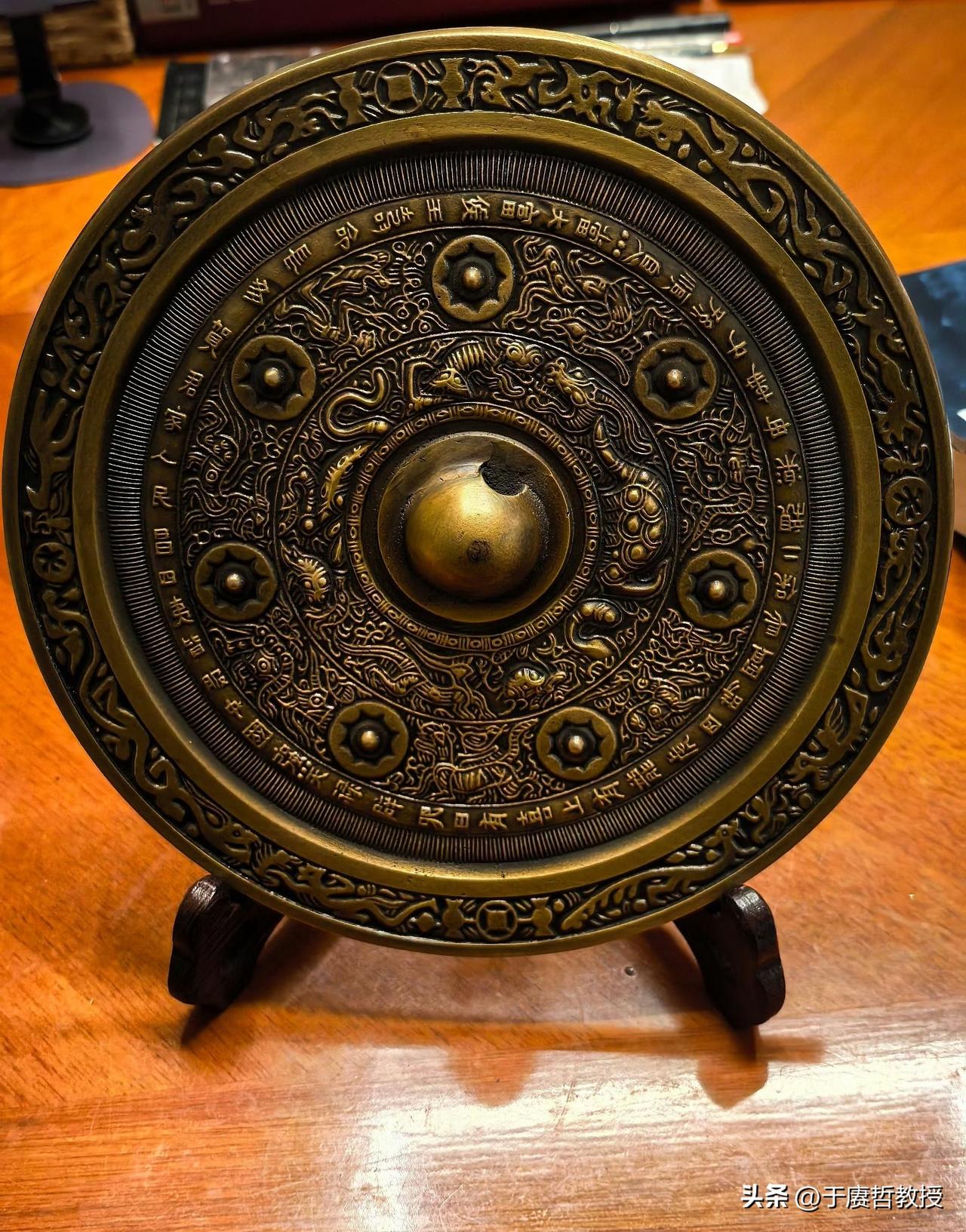 汉代铜镜复原——得到了大唐西市博物馆藏汉代“人民昌中国强”铜镜复刻版（776号）