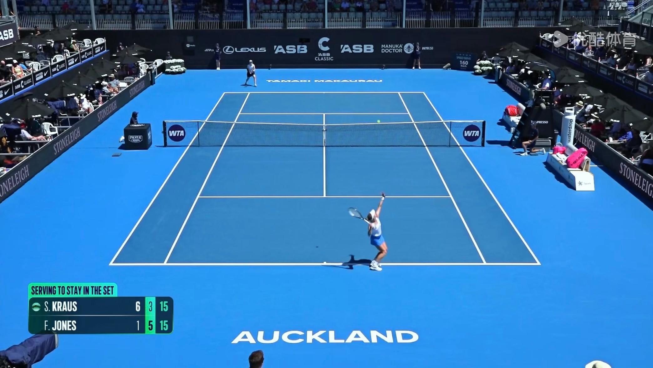 “Serving for the Set”的字幕倒是经常见，但“Serving 