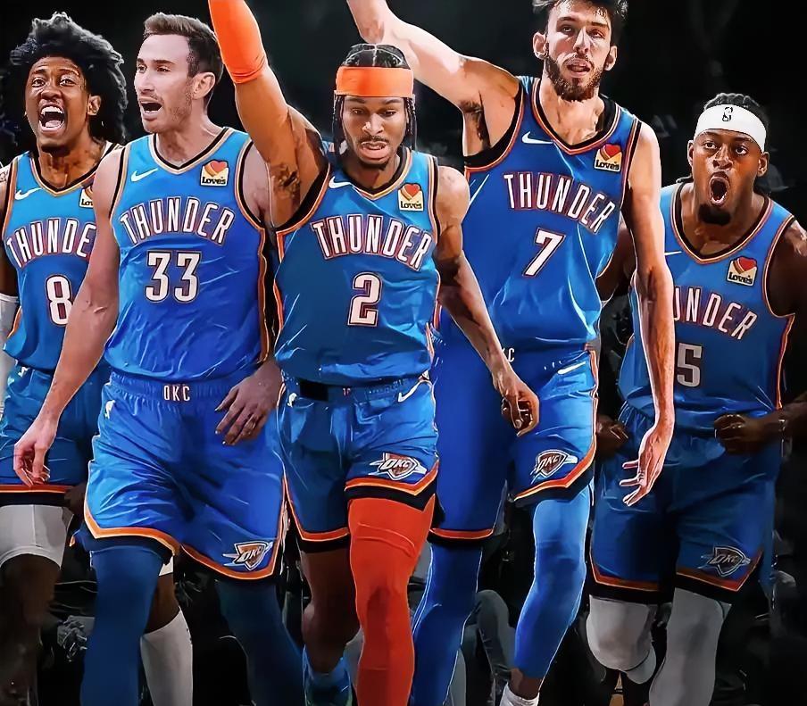 雷霆卫冕概率已超百分之九十。
原因不仅仅是雷霆实力超群，最主要是竞争对手太不给力