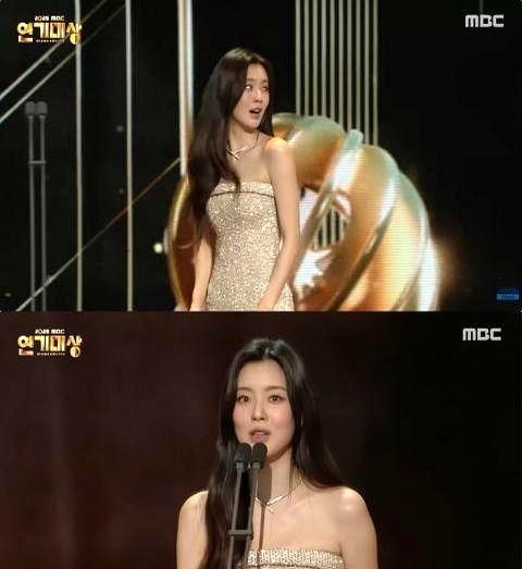 颁奖礼上直接被催婚，李先彬的反应绝了。

MBC演技大赏上，颁奖嘉宾赵在允突然对