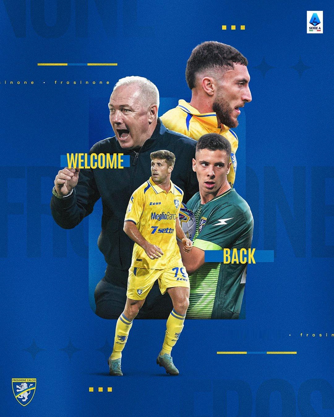 🔵🟡 祝贺弗洛西诺内重返意甲联赛💎 B🅰️CK我们是Calcio