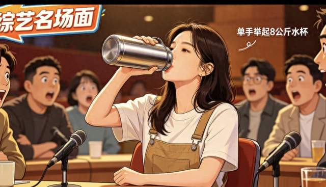 李一桐8公斤水杯喝水火出圈！喝水顺便撸铁，自律背后有故事！