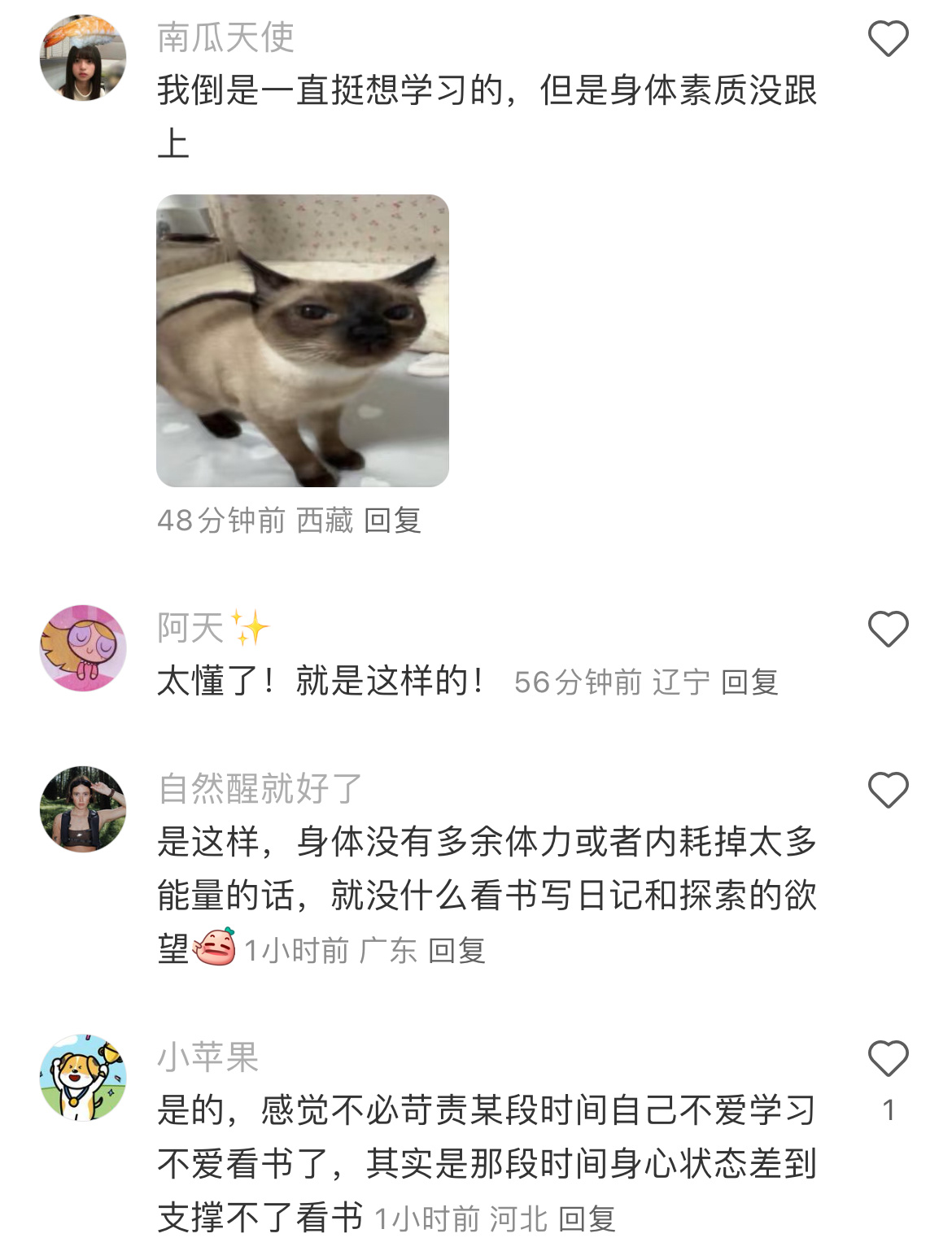 学欲出现代表身体开始正常运转了 