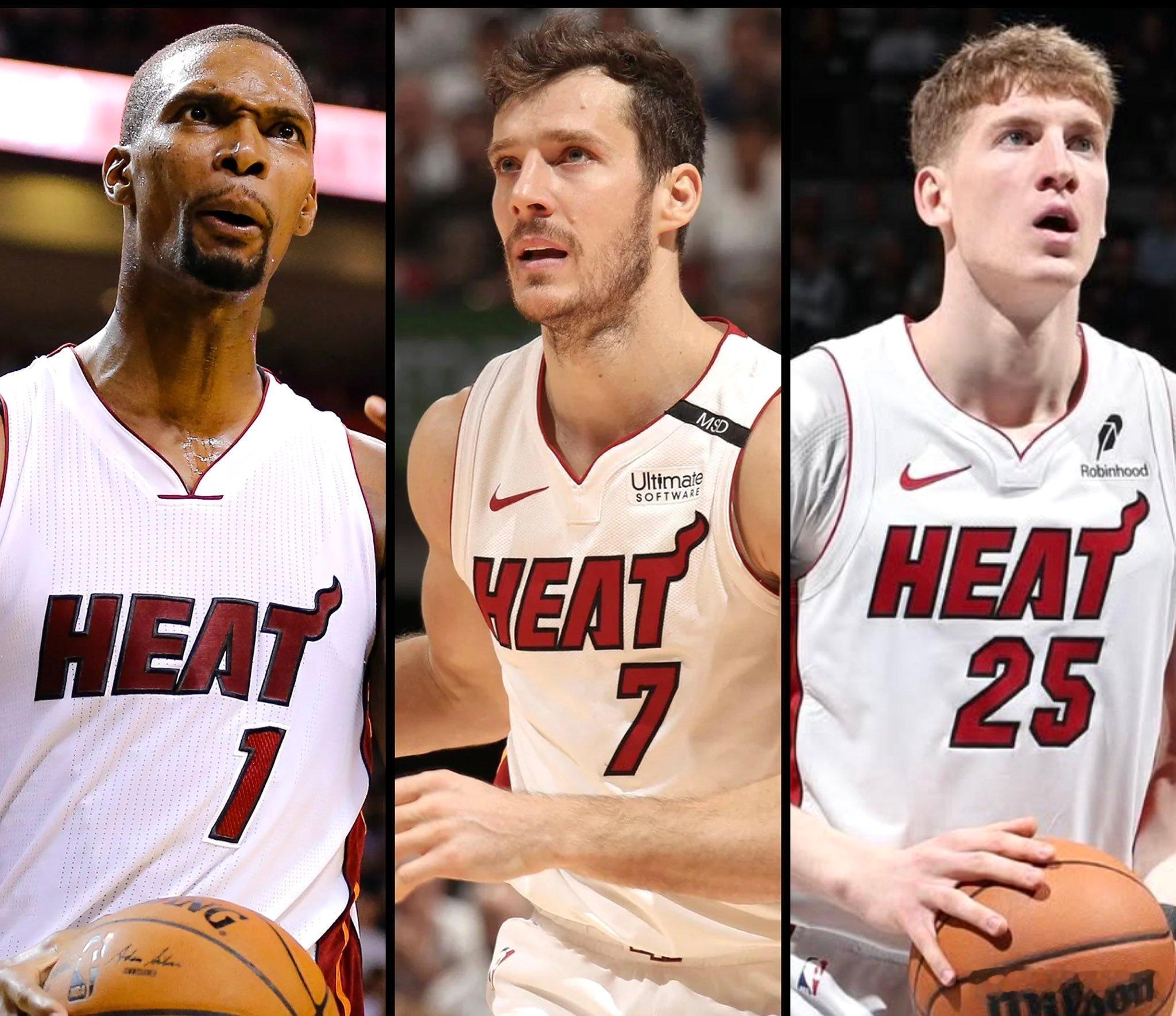 热火队史连续命中三分纪录：2015 波什 —— 9记2017 德拉季奇 —— 9