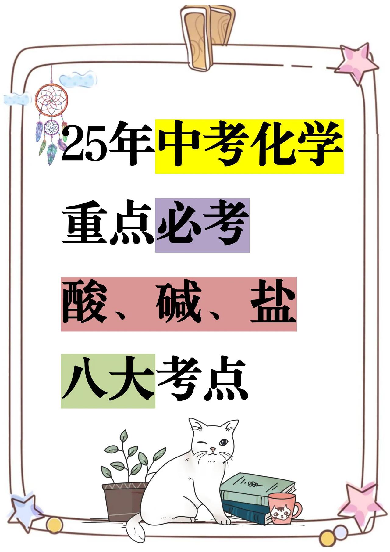 25年中考化学重点必考酸碱盐八大考点
