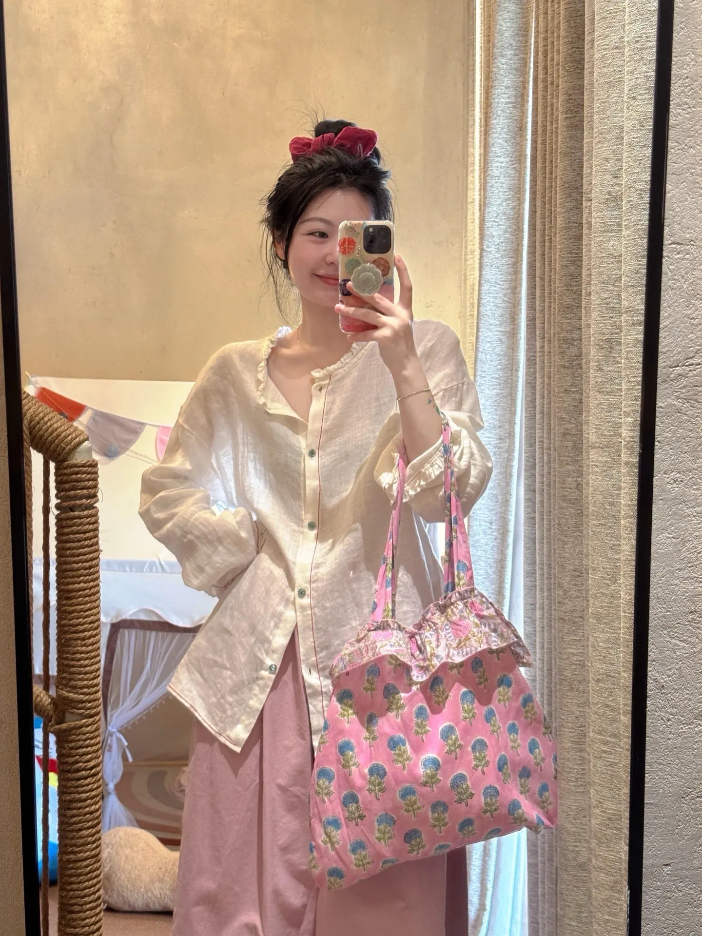 春夏穿搭 温柔穿搭 韩系穿搭 衬衫控 罩衫搭配