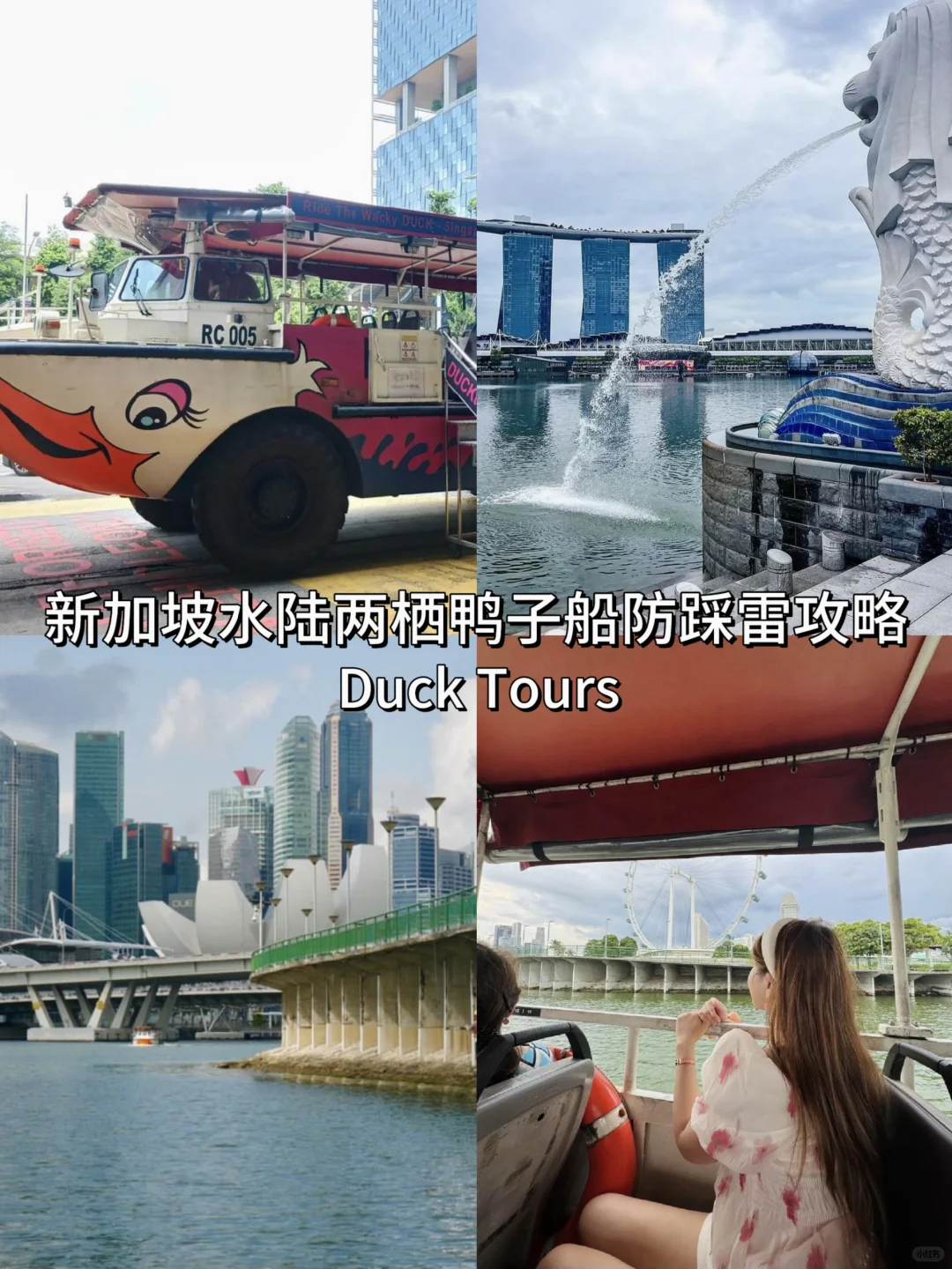 新加坡爆🔥的水陆两栖鸭子船🚢防踩雷攻略！ 来新加坡玩一定要坐一次鸭...