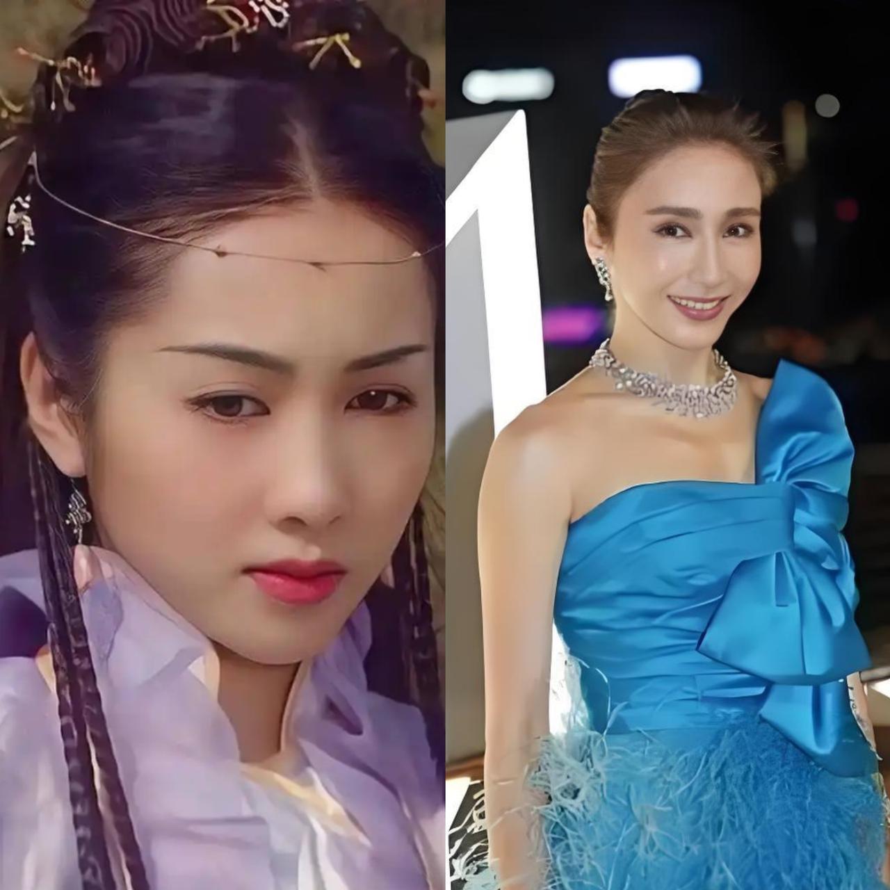 黎姿20岁&50岁，美人迟暮也开始微调了，不过人们永远会记住她颜值巅峰的样子。