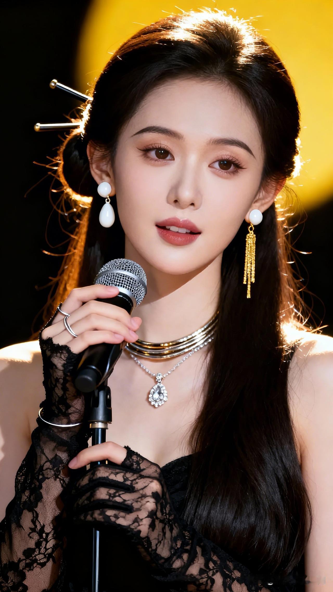 玉人歌婉转，珠帘月影长。娱乐圈里哪个女明星最漂亮 元气少女🎤 唱出心声🎤 舞