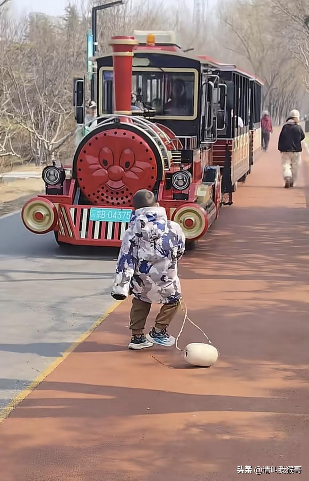 都说对孩子要懂得容忍，可是像这种明知道前面有车，还故意往前凑的小孩，你们觉得是口