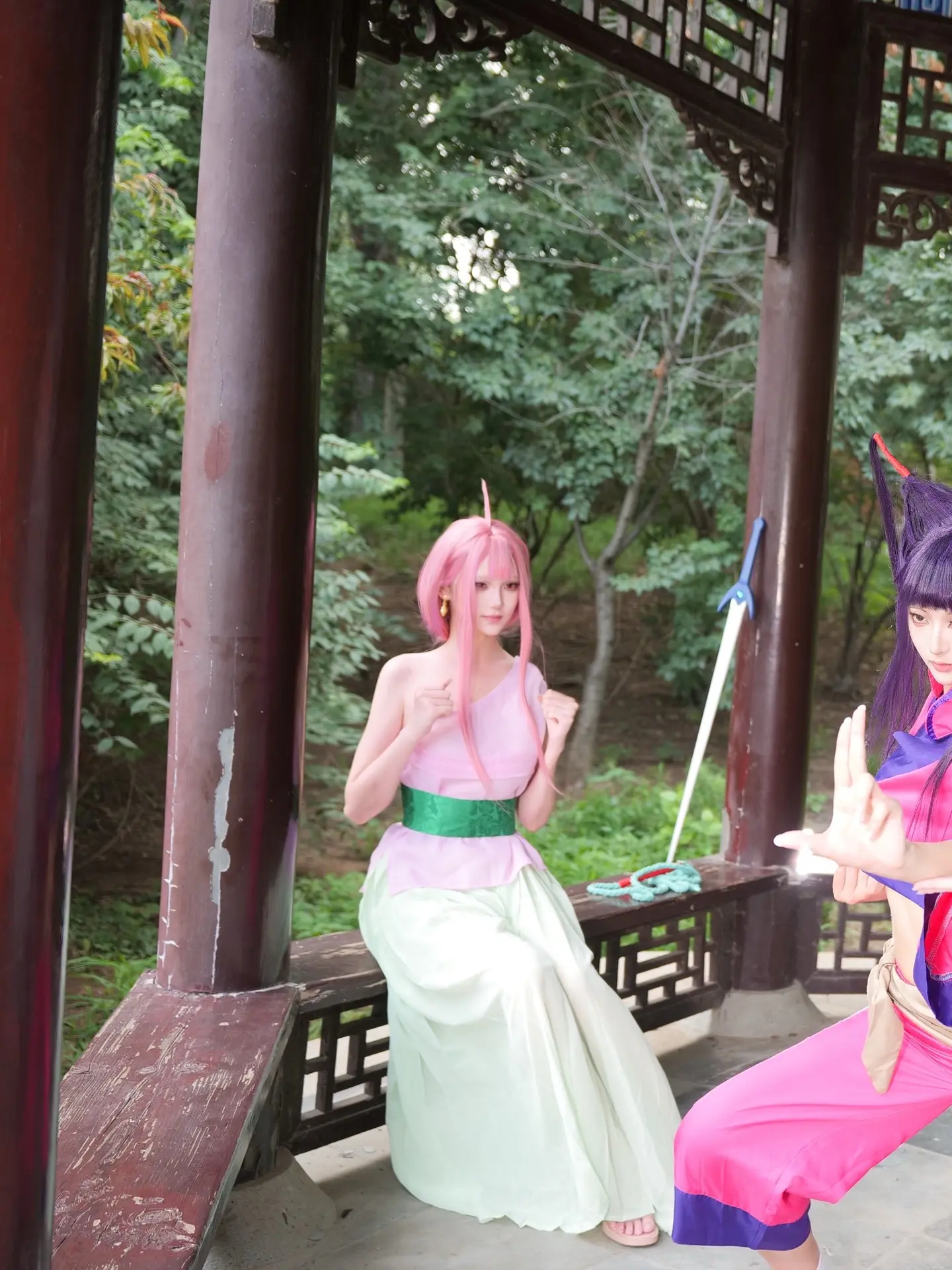 cos 花小兰 蓝兔 小龙女 童年女神