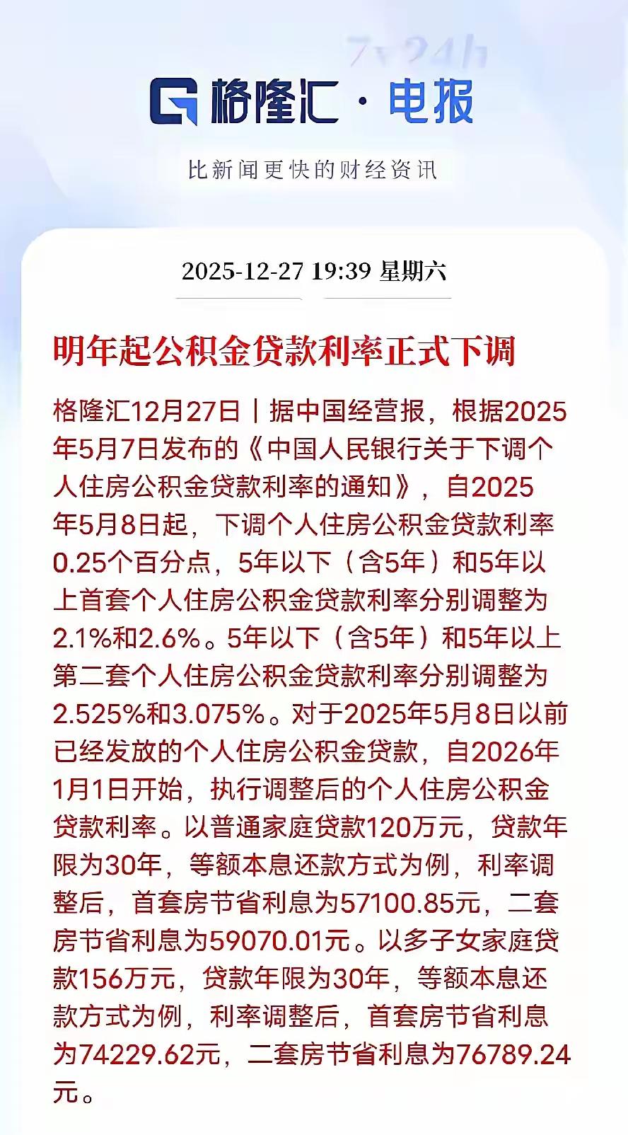 明年公积金贷款利率将正式下调，促进房地产平稳发展，现在连公积金的贷款利率都下调了