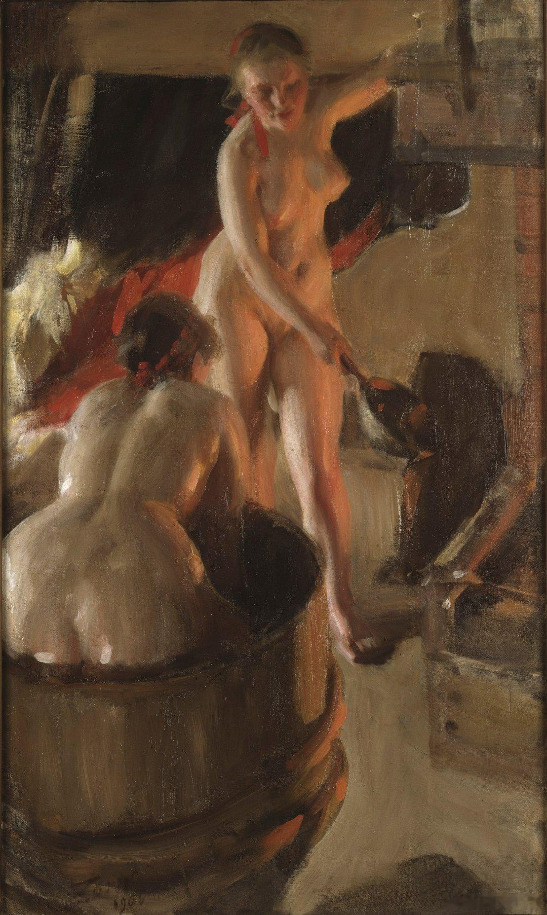 #西洋历史文化鱼缸[超话]# 瑞典著名画家安德斯·佐恩（Anders Zorn 