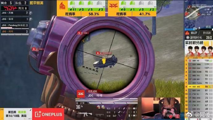 JDG绝境吃鸡JDG咚咚单局MVP 逆风也能强势破局！JDG 顶住全场压力极限吃