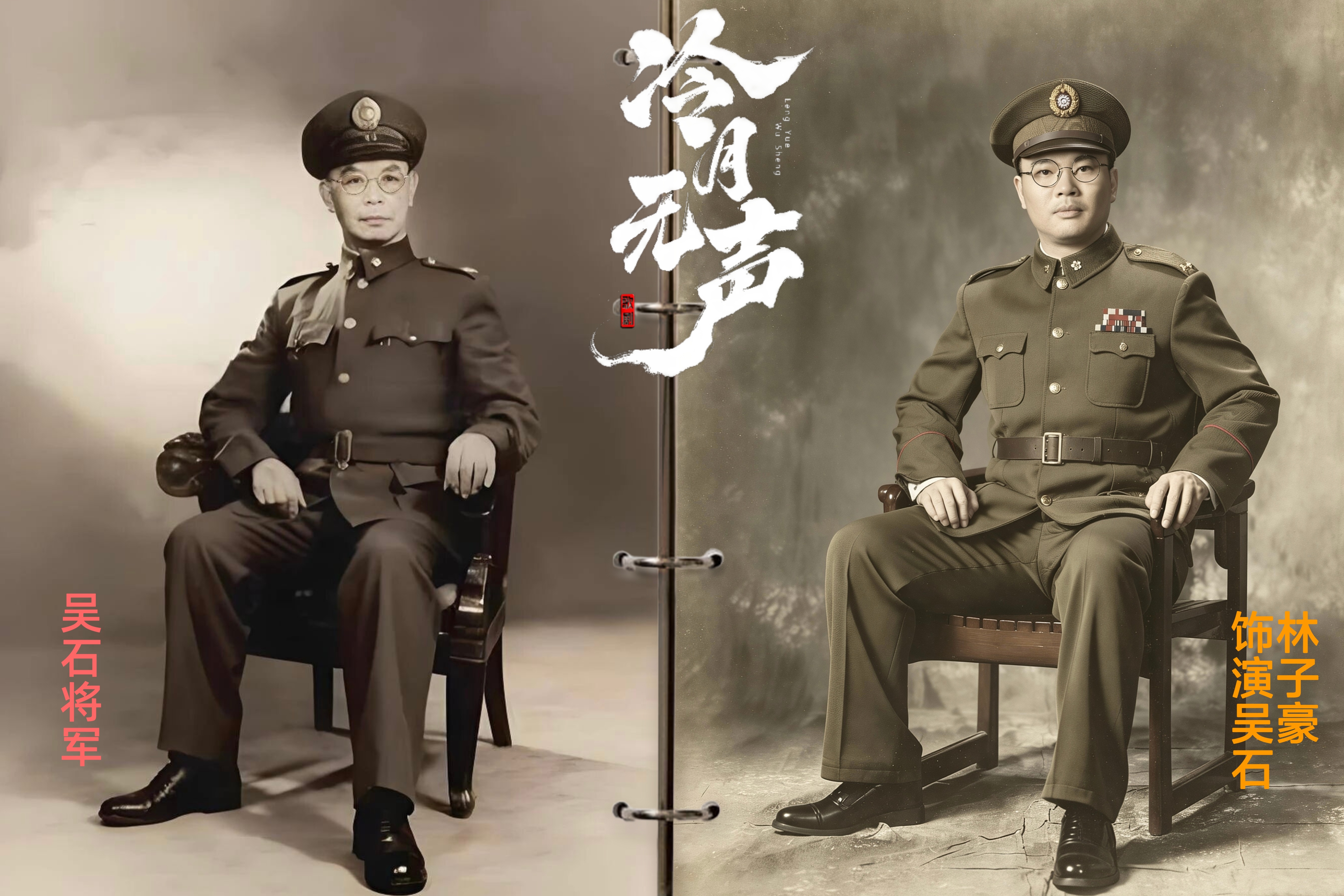 科比摄影工作室为歌剧《冷月无声》拍摄的主演定妆照，这样复古的色调做旧的胶片质感，