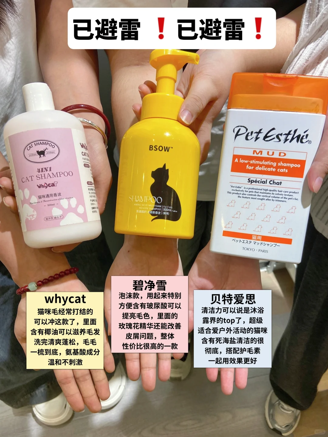 别瞎买了，猫咪沐浴露这样选不出错!