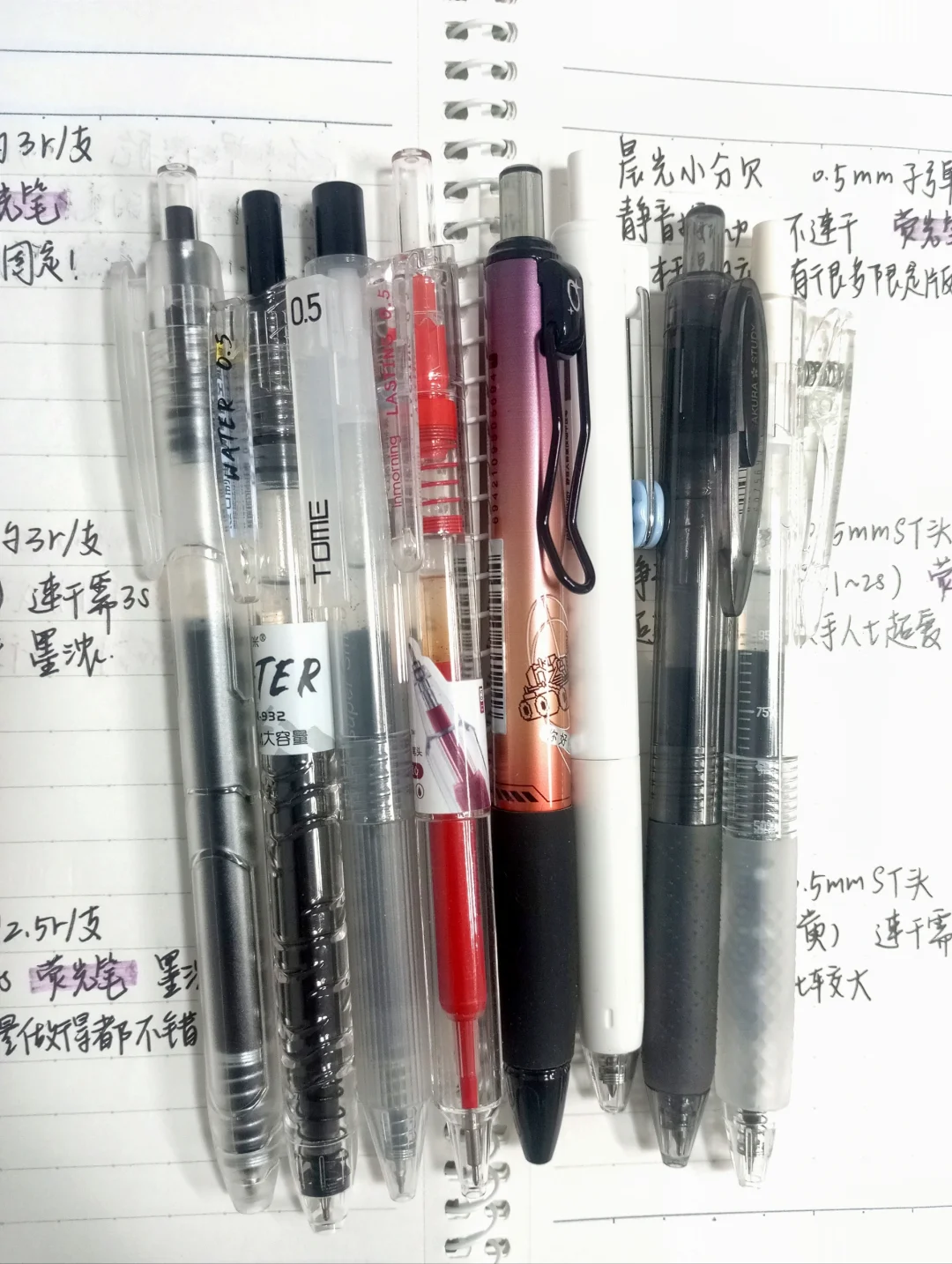 有多大的勇气才能同时开这么多大容量笔。。