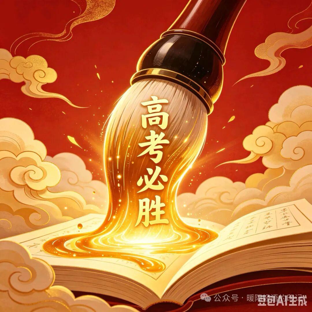 采桑子 · 寄语外孙高考

寒窗十载勤耕读，德业双丰。
唯愿从容，汗水浇成卷底通