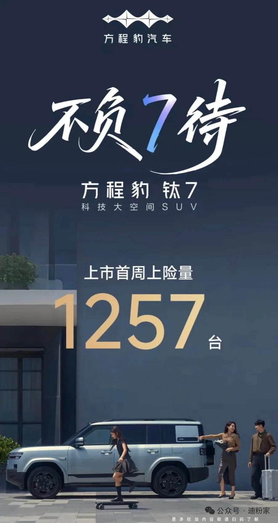 继钛3之后，方程豹钛7又卖爆了，试车的提车的络绎不绝，试车都要排队，这你受得了吗