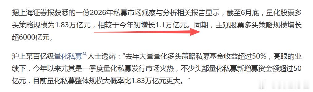 量化规模越来越大，暴涨暴跌的来源...而且，可能实际是这个规模两倍都不止
