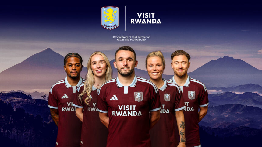 TA消息，阿斯顿维拉与卢旺达国家旅游品牌“Visit Rwanda”达成了一项多