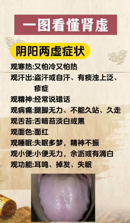 一张图讲清：肾气不足如何分辨与调理