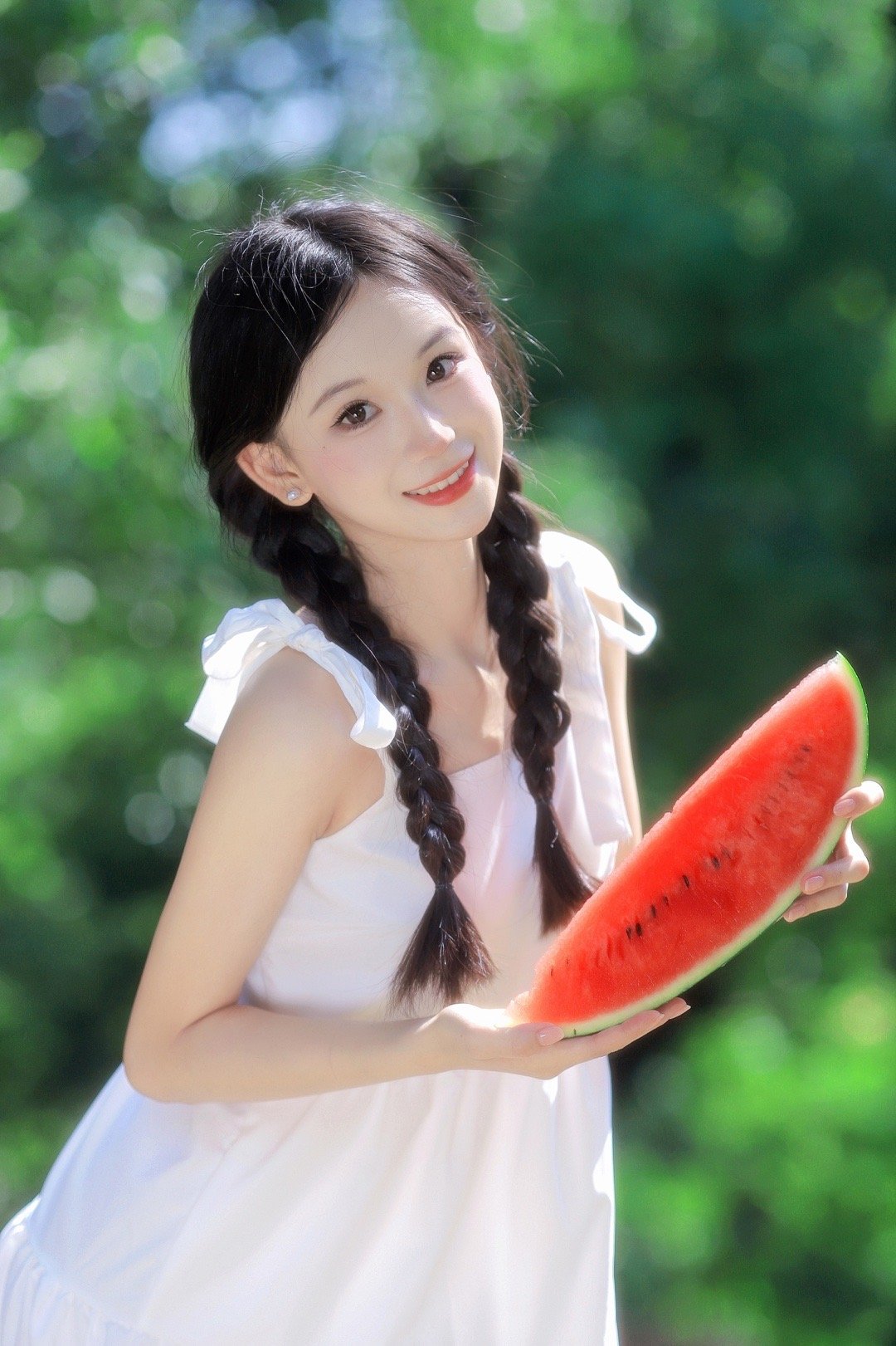 #广州约拍[超话]##日系写真# 西瓜味的夏天🍉 ​​​