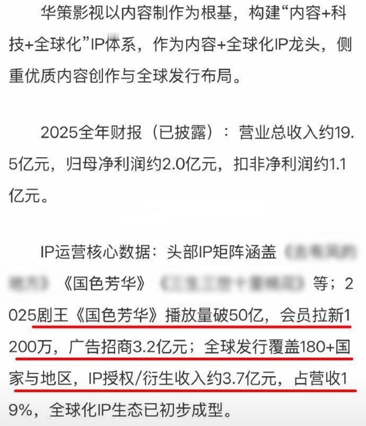 华策财报认证：2025年剧王国色芳华。杨紫🐮！ 