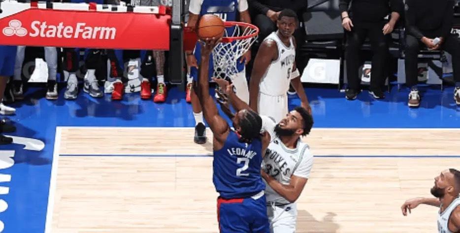 ❤️#伦纳德#         NBA常规赛，快船客场89-88战胜森林狼，快船